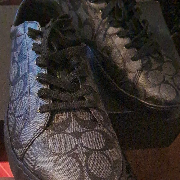 Coach | Shoes | Coach Black Patterned Sneakers | Poshmark display picture 2